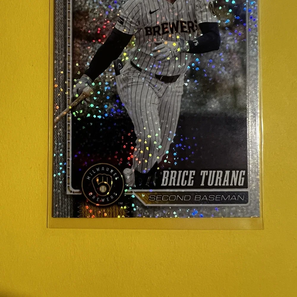2026 Topps Series 1 Celebration Brice Turang #105 Confetti Foil‎ Brewers
